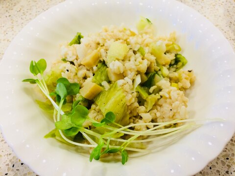 沢庵とレタスの味わいチャーハン